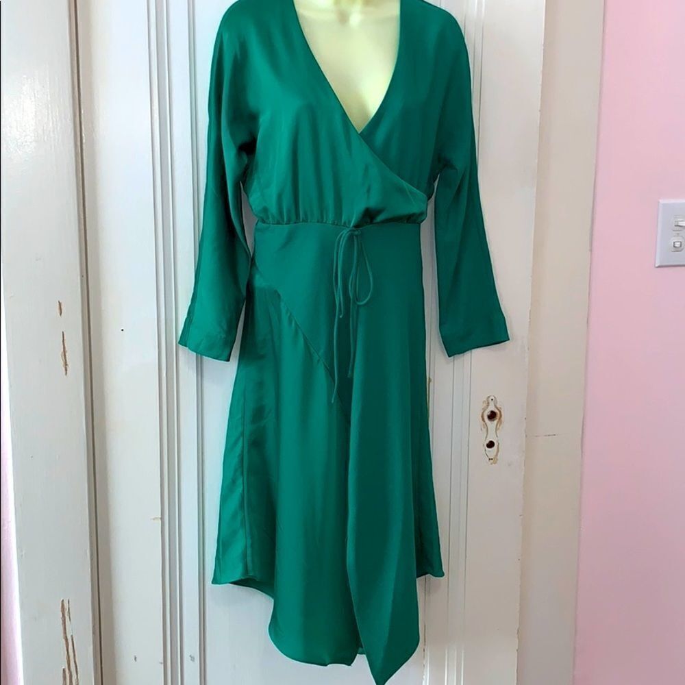 ‎NWT Cushnie for Target green asymmetrical dress